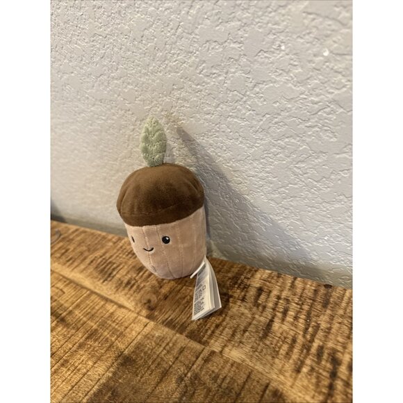 H&M Home Plush Acorn Rattle Baby Toy Stuffie Earthy Soft Infant 6.5” - Picture 2 of 7